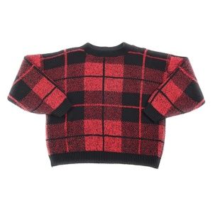 Vintage Metrix Boxy Fit Buffalo Plaid Sweater - M
